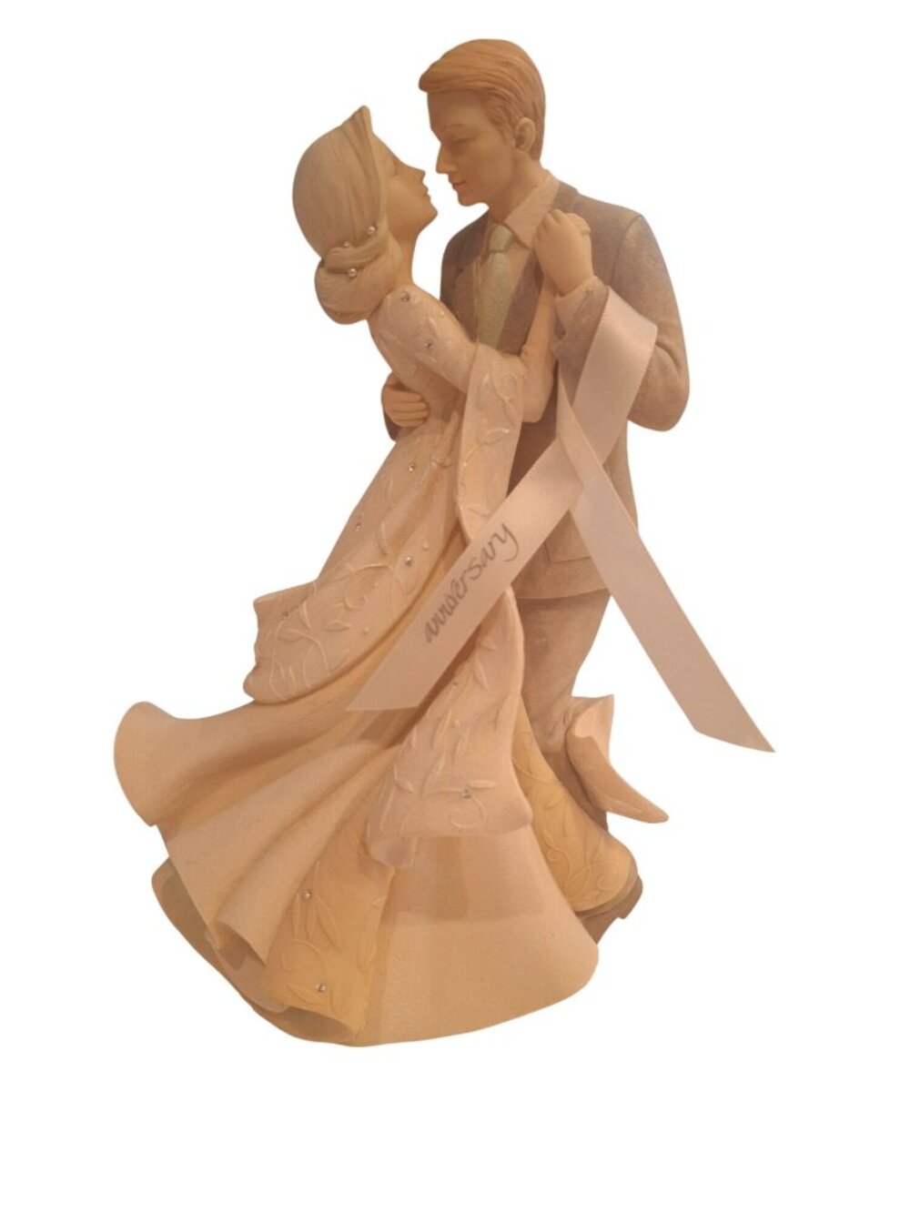 Enesco Foundations 7 Wonderful Years Anniversary Couple Figurine Romantic 2013